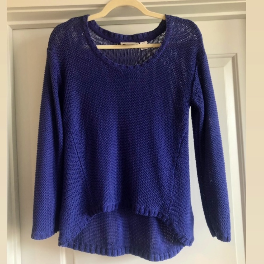RD Style Violet Blue Hi-Low Sweater Sz S